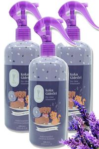 Gallipoli Lavender Lavanta Yağı %100 Bitkisel Bakteri Önleyici Kedi Köpek Koku Giderici Sprey 400 ml 3'lü