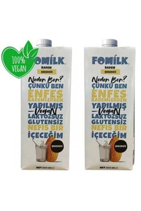Fomilk Şekersiz Badem Sütü 1 lt Adet 2
