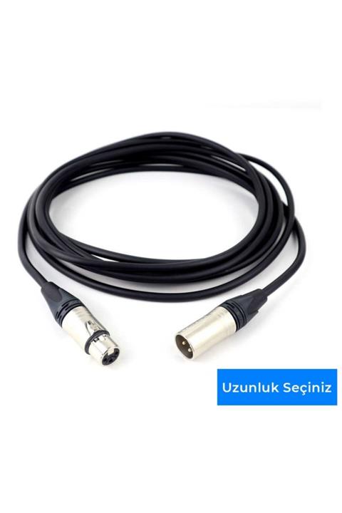 Klotz & Neutrik Balanslı Xlr Erkek - Xlr Dişi Hoparlör - Mikrofon Kablosu Yeşil - 4 Metre