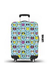 LUGGBAG Desenli Unisex Valiz Kılıfı Lb146