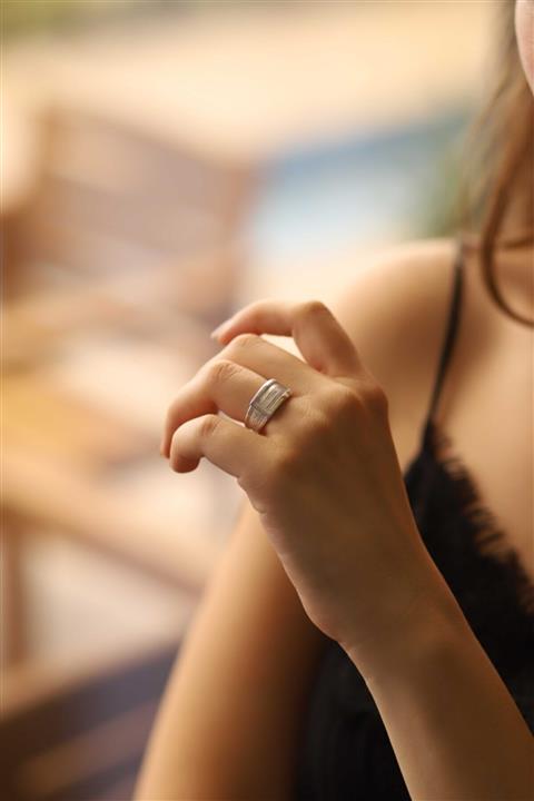 VVL Klasik Toka Yüzük Gümüş El Yapımı Trabzon Hasırı 925 Ayar