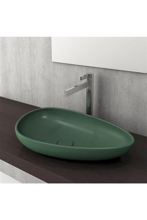 Bocchi Etna Çanak Lavabo Mat Yeşil 58 Cm 1114-027-0125