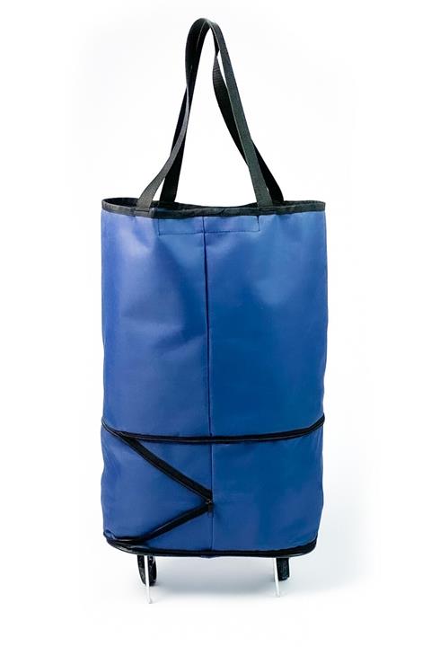 MC CENTER Katlanabilir Tekerlekli Pazar Çantası Katlanır Çarşı Market Pazar Arabası Çantası