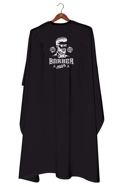 Barberman Penuar Kuaför Berber Traş Saç Kesim Önlüğü Örtüsü No4