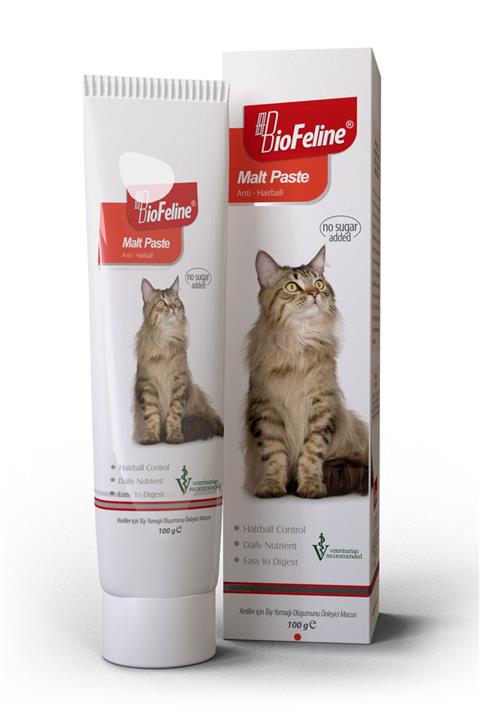 BioFeline Malt Paste 100 Gr. ( Kediler Için Tüy Yumağı Önleyici Malt Macunu )