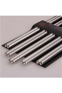 muustie Metal Chopstick Paslanmaz Çelik Çin Çubuğu 5'li