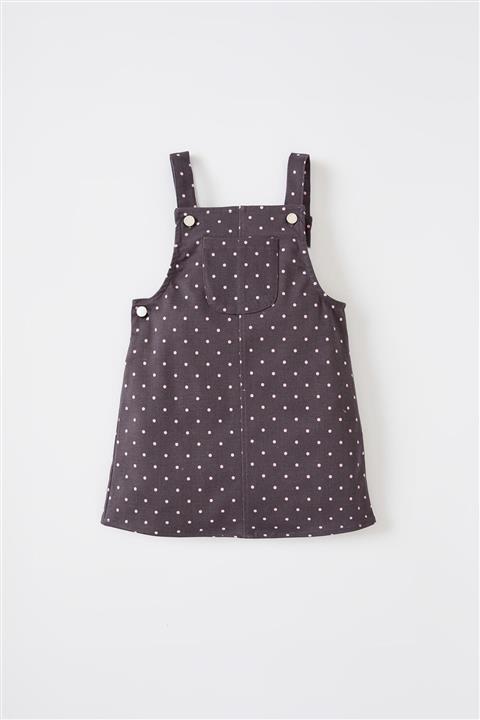 DeFacto Kız Bebek Puantiyeli Askılı Jean Salopet