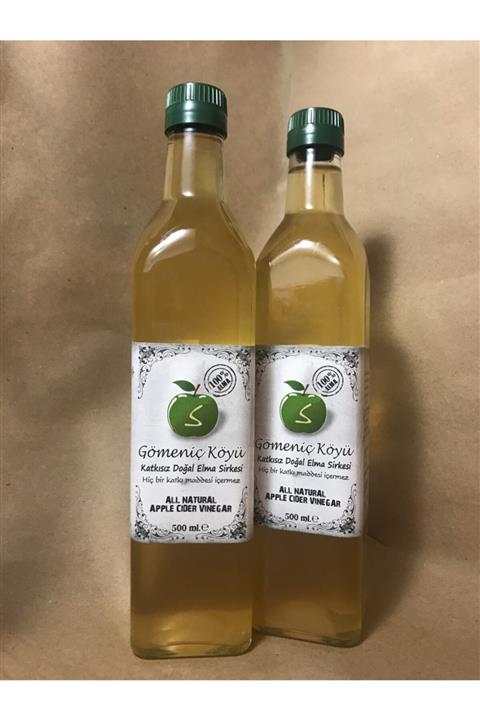 gömeniç köyü Doğal Fermente Elma Sirkesi 500ml(2 Adet)