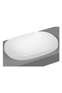 VitrA Frame 5652b403-0016 Tezgah Üstü Oval Lavabo, Clean, 56 Cm, Beyaz