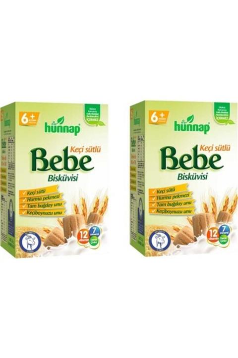 Hünnap Bebe Bisküvisi Keçi Sütlü 400 Gr - 2 Kutu