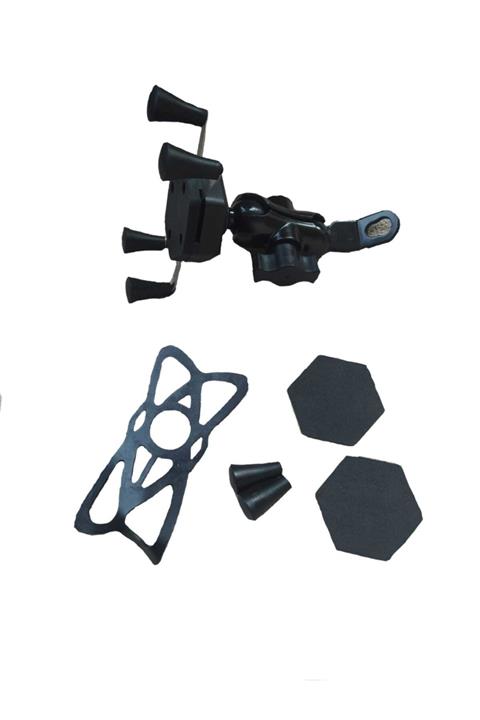 FATİHMOTO Motosiklet Telefon Tutucu Kıskaçlı Metal Aparatlı Ayna Bağlantılı