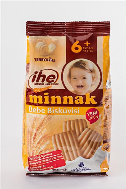 İhe Minnak Bebe Bisküvisi 175 gr 12 Adet