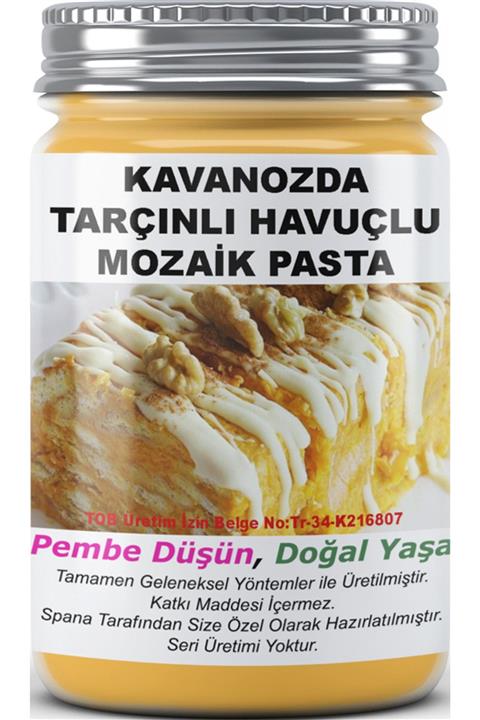 SPANA Kavanozda Tarçınlı Havuçlu Mozaik Pasta 330gr