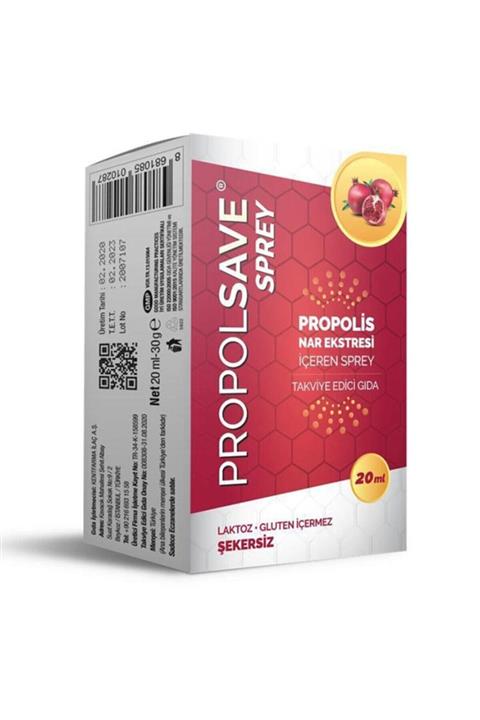 Propolsave Propolis Nar Ekstresi Içeren Sprey 20 Ml