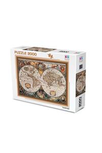 Ks Puzzle 11204 Ks, 17th Centruy World Map, 2000 Parça Puzzle