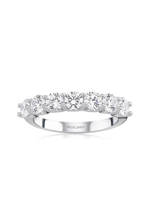 Valori Jewels Yeditaş, 1.40 Karat Swarovski Zirkon Taşlı, Gümüş Yüzük