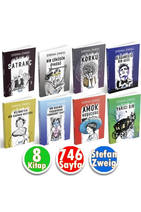 kitaps 8 Kitap 746 Sayfa Stefan Zweing Seti
