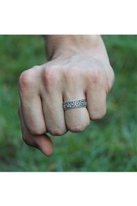beyloc Antik Gümüş Kaplama Ayarlanabilir Unisex Tasarim Yüzük