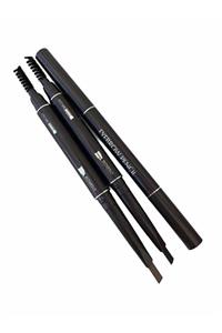 AİLY COSMETİCS Aily Çift Taraflı Kaş Kalemi 2'li Set & Kahverengi Siyah Eyebrow Pencıl