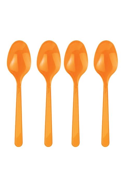 Pietra Turuncu Plastik Kaşık 25'li