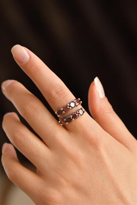 Hicret Gümüş El Işi Bohem Tarzı Gümüş Yüzük