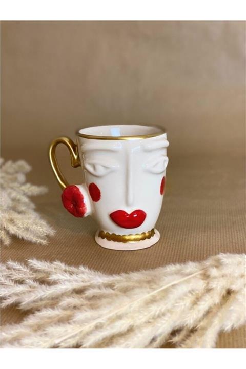 TodAndCo Rukiye Daisy Mug Kırmızı Makyaj