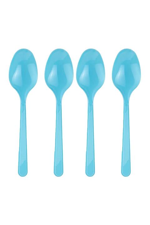 giftzone Plastik Mavi Kaşık Tam 75 Adet