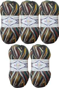 Alize Süperlana Maxi Multicolor 52148 (5 Adet)