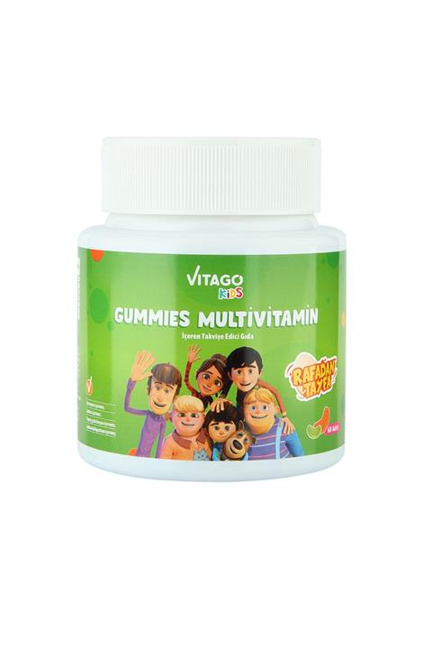 Vitago Kids Gummies Multivitamin Multimineral Içeren 60 Adet Çiğnenebilir Gummy Jel