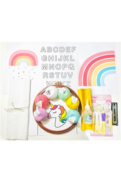 ichhomes Punch Başlangıç Seti Hobi Malzemesi Panç Unicorn Set
