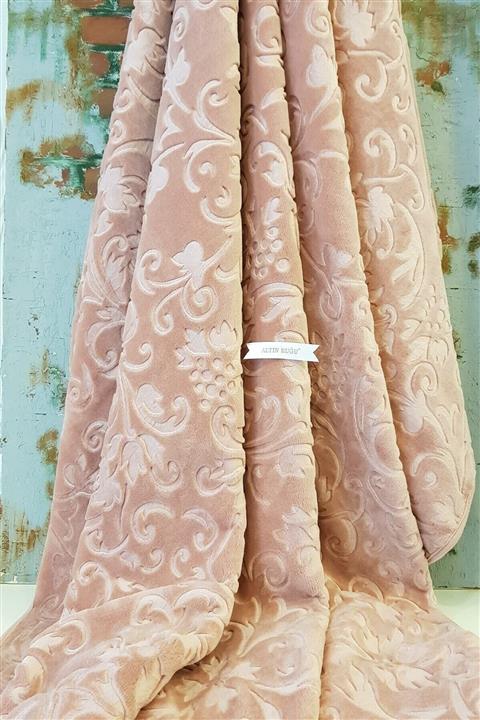 Merinos Steel Home Collection Battaniye Çift Kişilik- 220x240 Cm Pudra