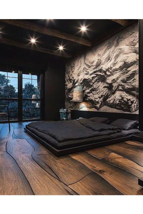 AHŞAP GEMİSİ Black Night Karyola