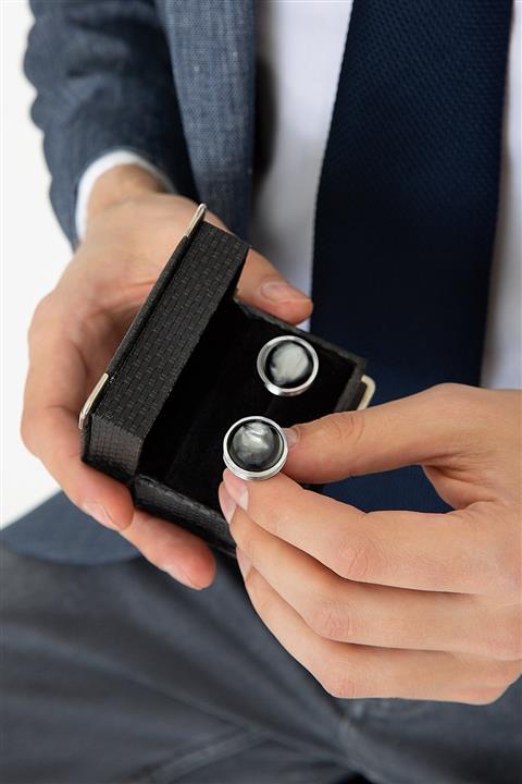 Pierre Cardin Sıyah Erkek Kol Düğmesi A021SZ053.KD1.K21KDU14