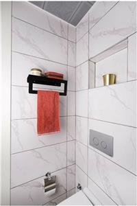 AYS Design 30cm Banyo Raflı Havluluk Ve Askı