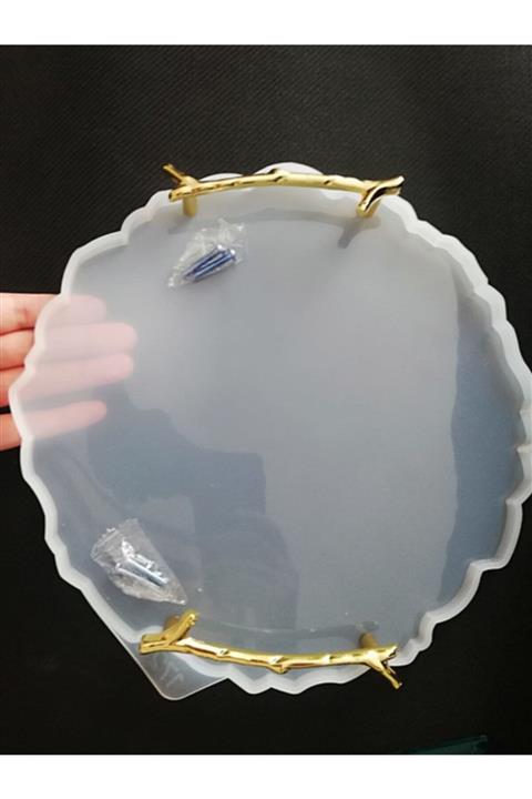 epoksi kalıpları Epoksi Reçine 25 cm Tepsi Kalıbı Seti