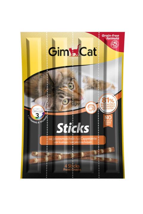 Gimcat Sticks Deniz Tarağı Tahılsız Ödül Çubukları 4'lü 20 gr