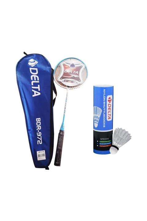 Delta Tek Parça Badminton Raketi 6 Mantar Başlı Badminton Topu