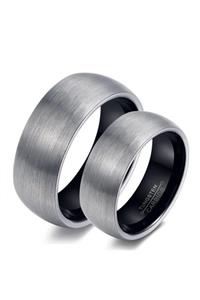 Chavin Unisex Fırçalanmış Tungsten Yüzük dm72