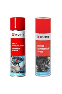 Würth Motor Temizleyici Sprey + Araç Içi Temizleyici Sprey 500 Ml