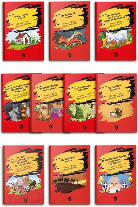 Dorlion Yayınevi Almanca-türkçe Bakışımlı Hikaye Seti 10 Kitap