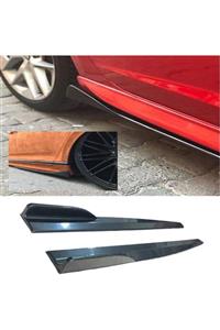 MKG Peugeot 206 1998-2009  Uyumlu Kulaklı Yan Marşpiyel Altı Lip Kısa 86 Cm Piona Black