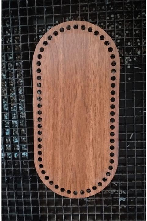 yenihayatdekorasyon Ahşap Tepsi Ve Sepet Taban Oval 30x12 Ceviz