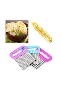 Gondol Pratik Patates Meyve Sebze Doğrama Dilimleme Cips Bıçağı Han-kos-pat7048