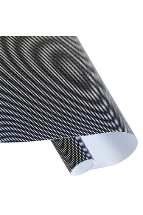 Hakel Özel Baskı Siyah Delikli Folyo 107cm X 1m Siyah Delikli Cam Filmi