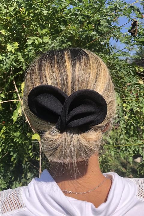 Barly Siyah Renk Telli Topuz Tokası