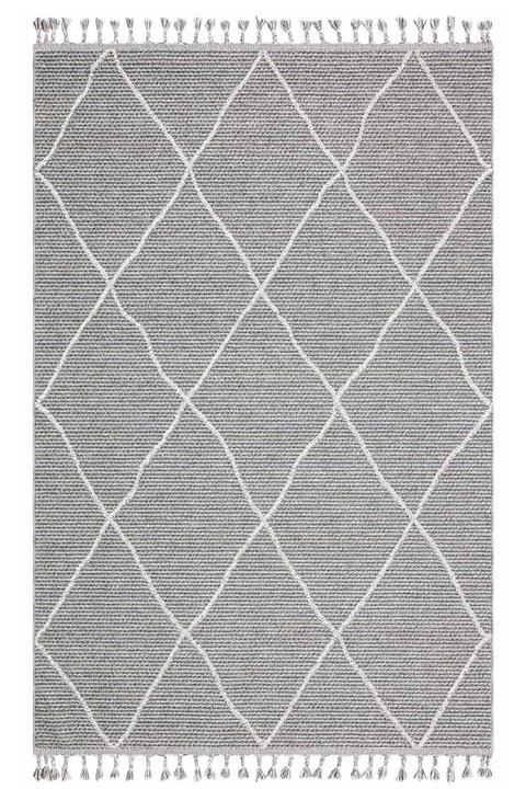 EVİMOD Soho Sh 02 Grey Hav Vermez Etnik Ince Örgü Halı Kilim Sh02g