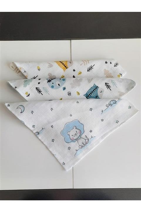 MiRKay Collection Müslin Ağız Mendili 3'lü