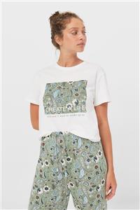 Stradivarius Desenli T-shirt Pijama