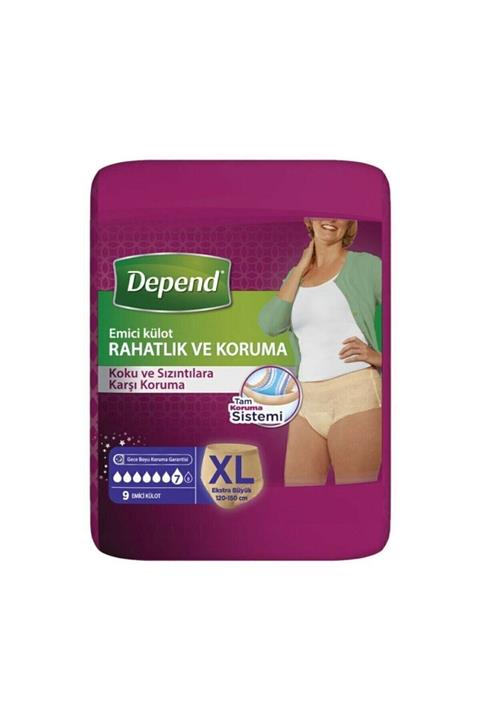 Depend Xl Beden Kadın Emici Külot 9 Lu