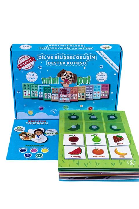 MİNİPOİ Okul Öncesi 1-3 Yaş Dil Ve Bilişsel Gelişim Destek Kutusu